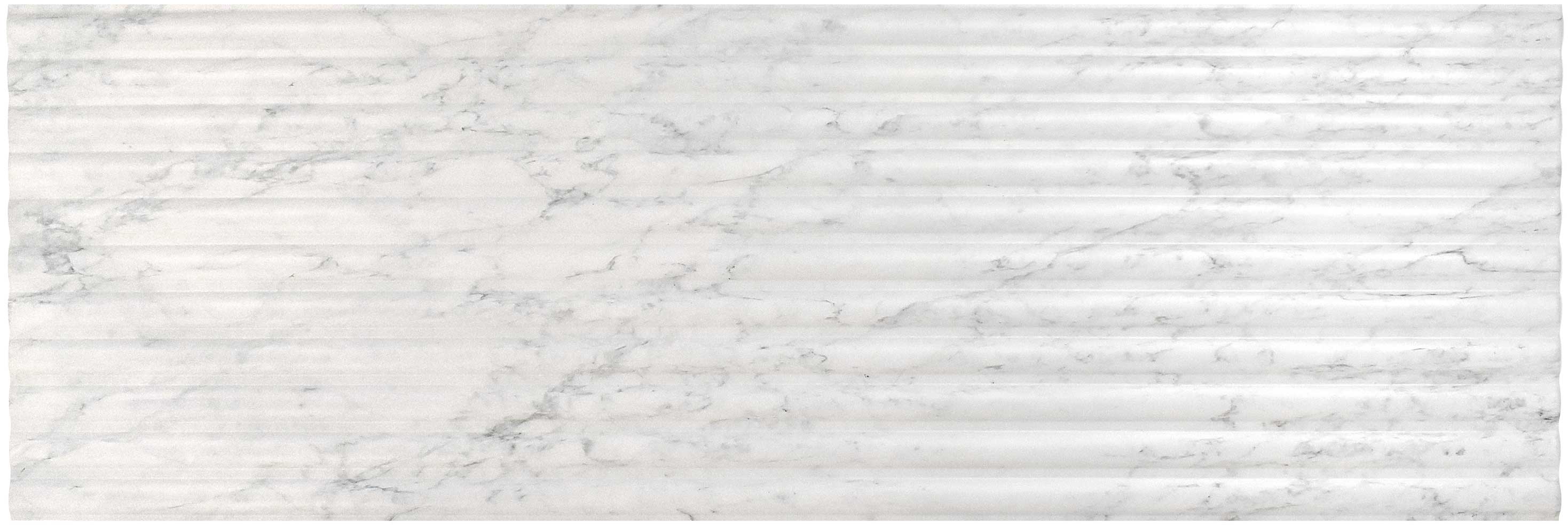 Carrelage mural relief marbre Fluted Marmi 40x120 cm