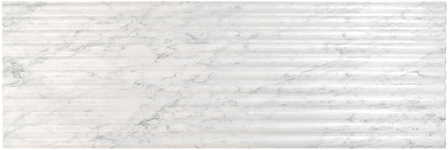Carrelage mural relief marbre Fluted Marmi 40x120 cm