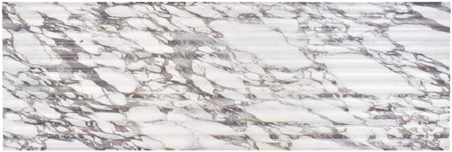 Carrelage mural relief marbre Fluted Calacatta Viola 40x120 cm