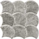 Carrelage écaille Scale Slate Grey 30,7x30,7 cm – vue du carreau