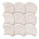 Carrelage écaille Scale Slate Ivory 30,7x30,7 cm – vue du carreau