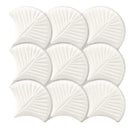 Carrelage écaille Scale Shell White 30,7x30,7 cm – vue du carreau