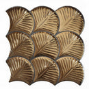 Carrelage écaille Scale Shell Gold 30,7x30,7 cm – vue du carreau