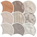 Carrelage écaille Scale Gloss Patchwork 30,7x30,7 cm – vue du carreau