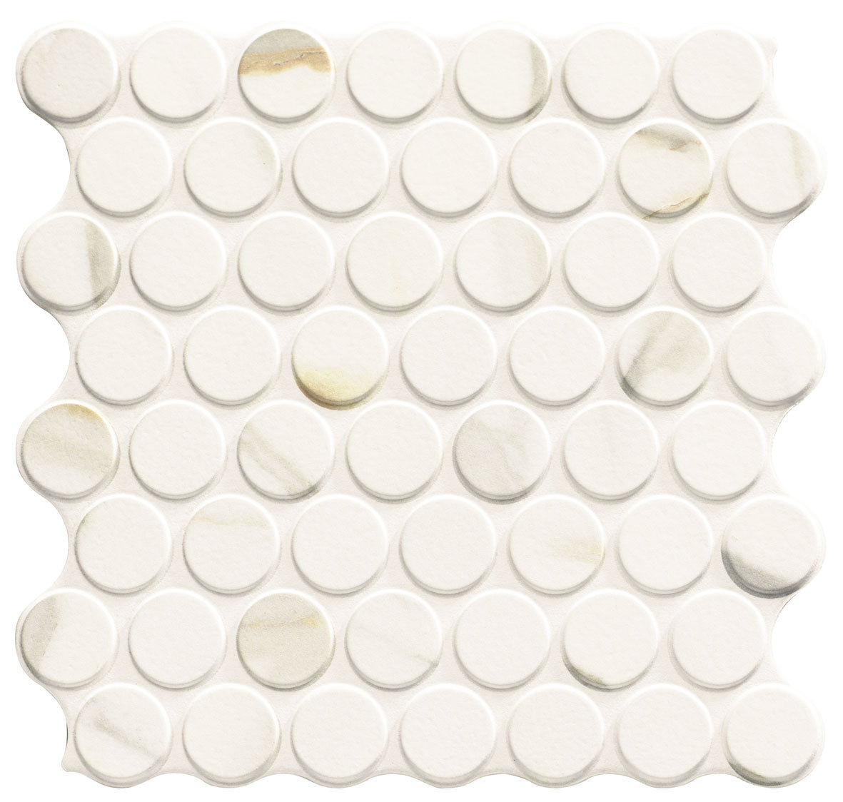 Mosaïque ronde Calacatta Gold Circle 30,9x30,9 cm
