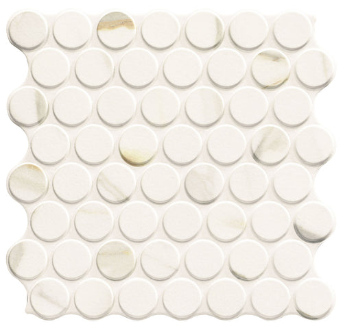 Mosaïque ronde Calacatta Gold Circle 30,9x30,9 cm