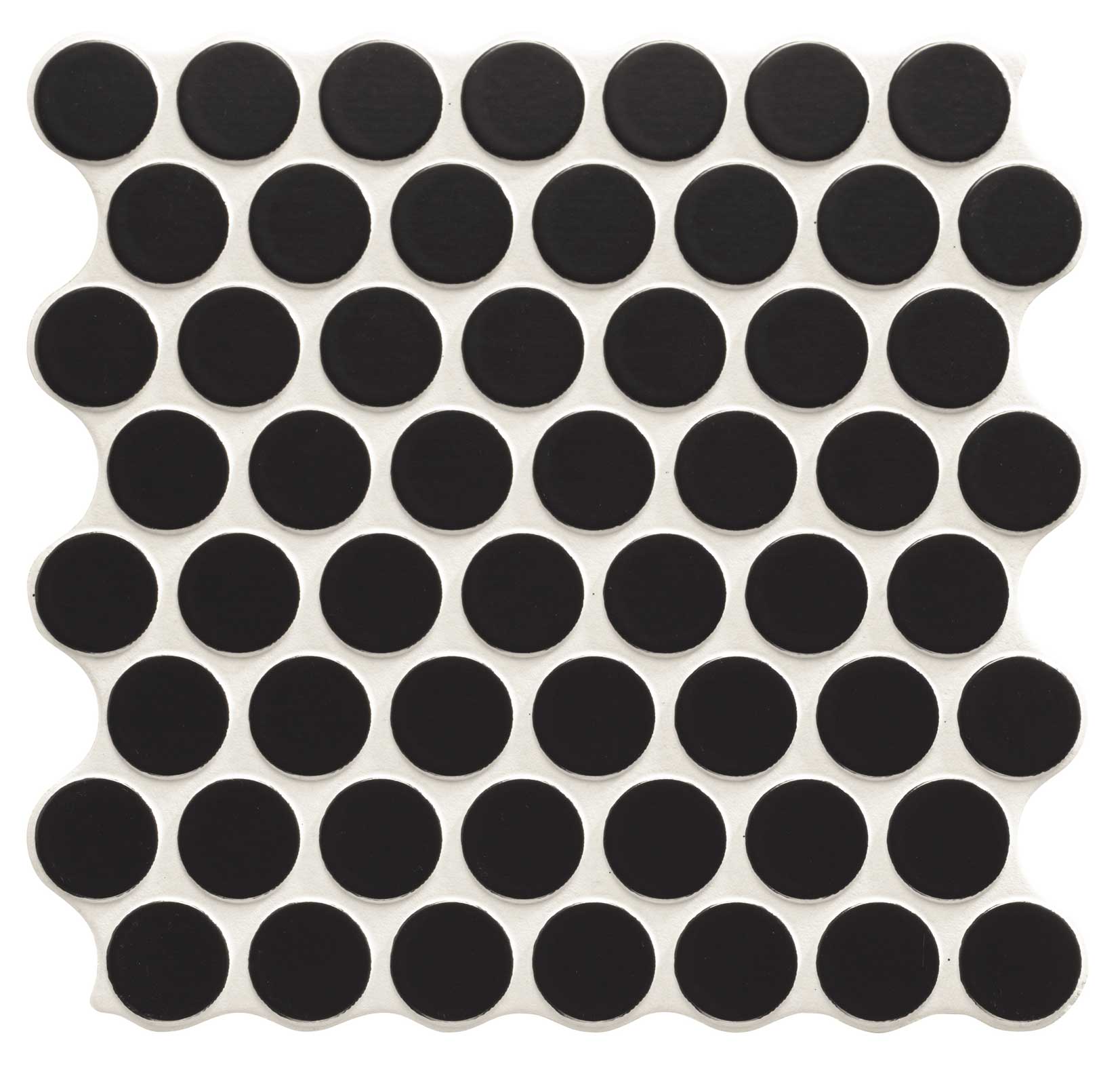 Mosaïque ronde Circle Black 30,9x30,9 cm