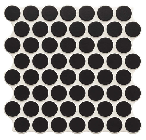 Mosaïque ronde Circle Black 30,9x30,9 cm