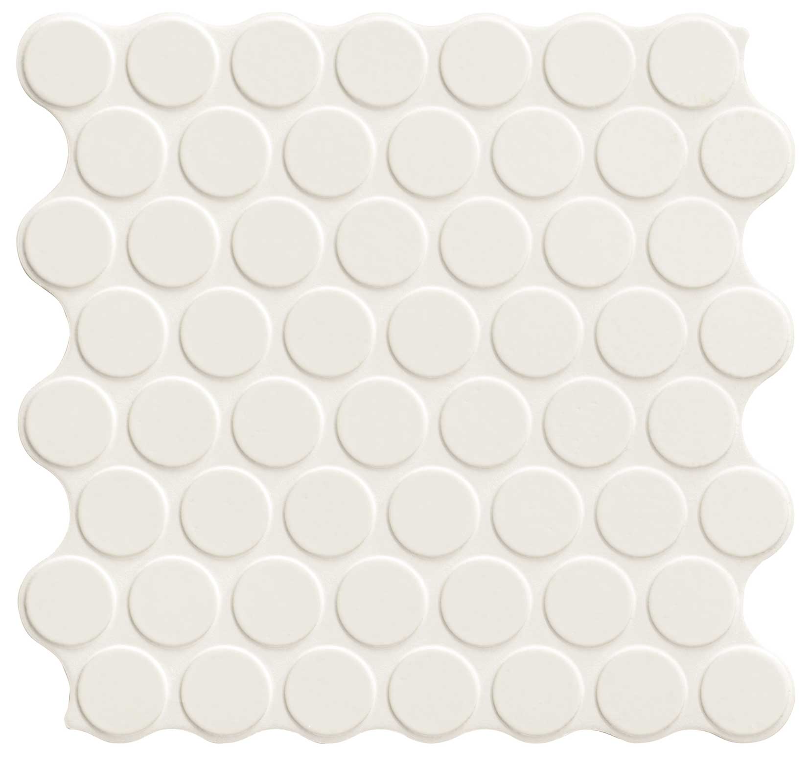 Mosaïque ronde Circle White 30,9x30,9 cm