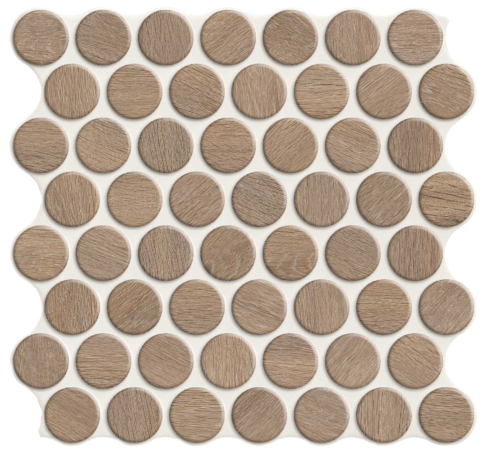 Mosaïque ronde Circle Walnut 30,9x30,9 cm
