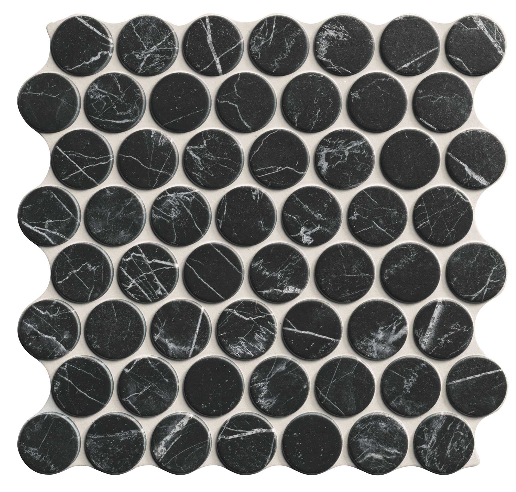 Mosaïque ronde Circle Marquina 30,9x30,9 cm