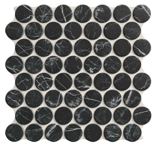Mosaïque ronde Circle Marquina 30,9x30,9 cm