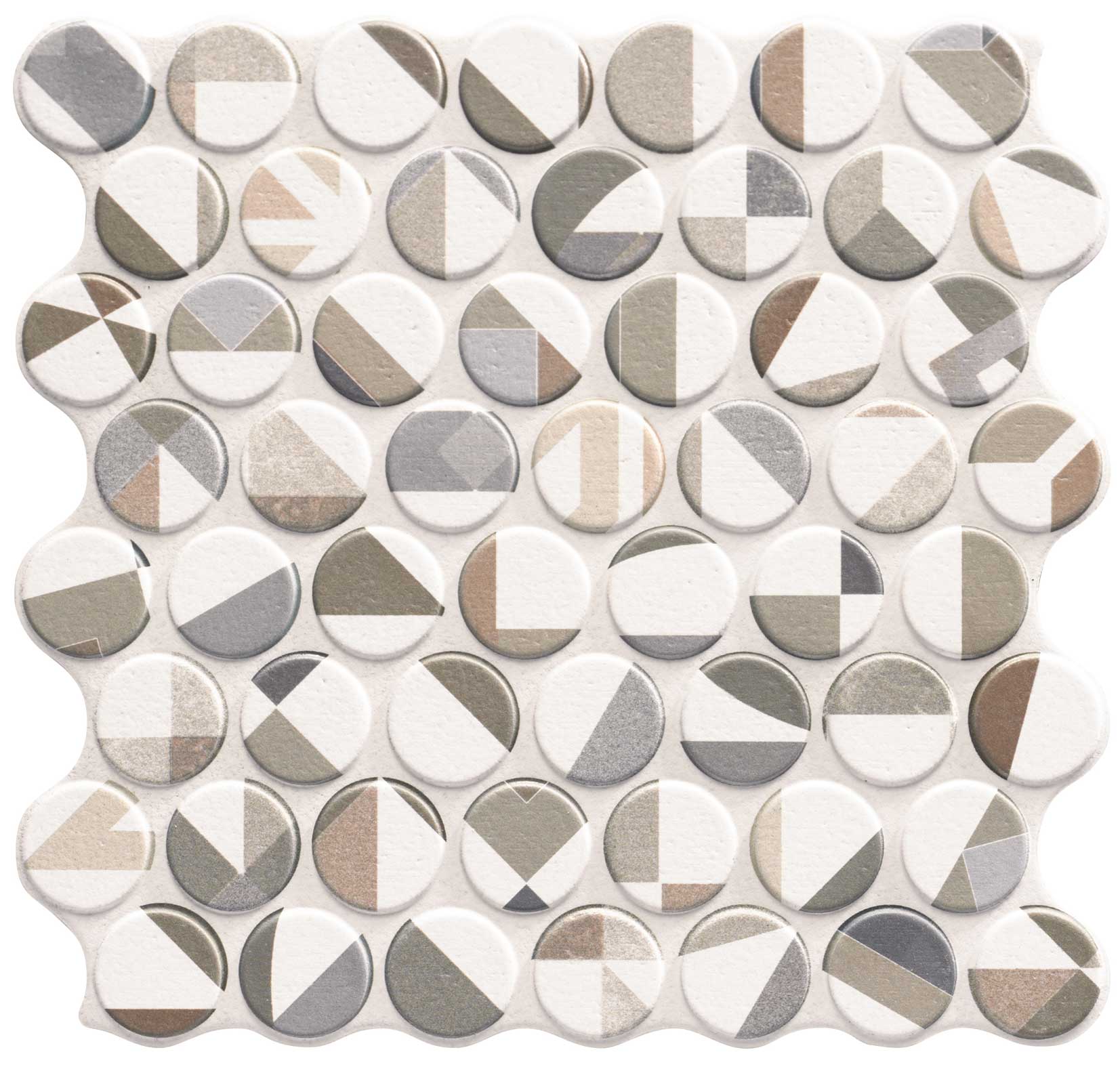 Mosaïque ronde Circle Collage 30,9x30,9 cm