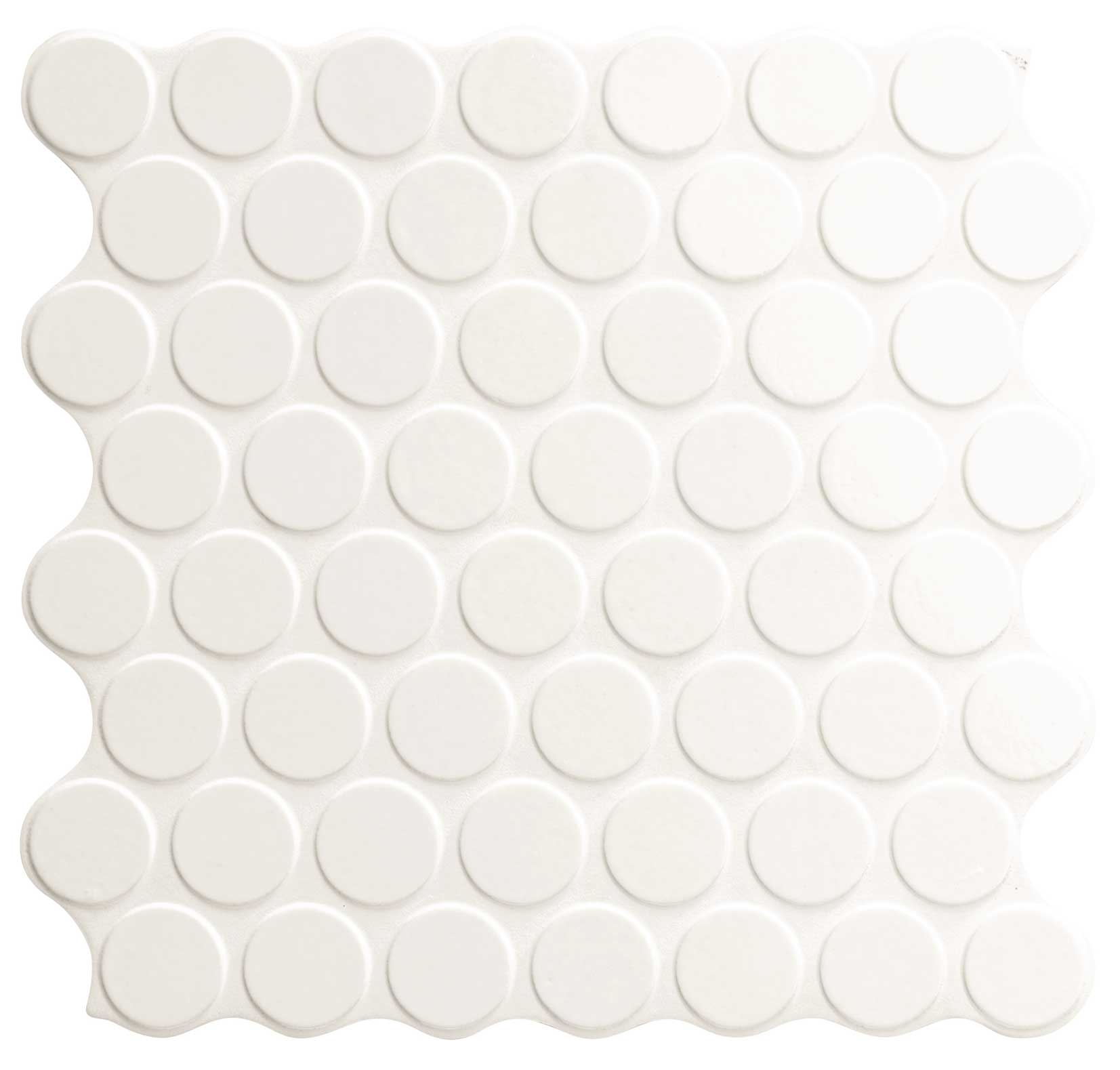 Mosaïque ronde Circle Glossy White 30,9x30,9 cm