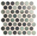 Mosaïque ronde Dakhla Aqua Circle 30,9x30,9 cm