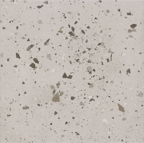 Carrelage extérieur effet terrazzo Carnival Grey 32,9x32,9 cm