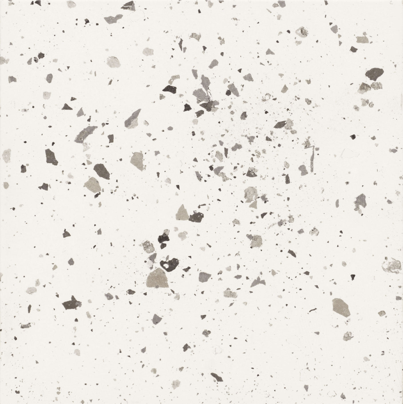 Carrelage extérieur effet terrazzo Carnival White 32,9x32,9 cm