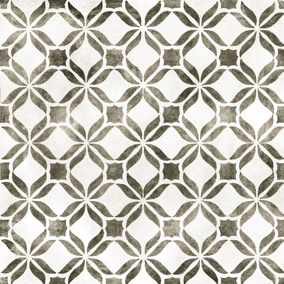 Carrelage effet ciment antidérapant- Fresco black 33x33 - 0.65 m²/colis