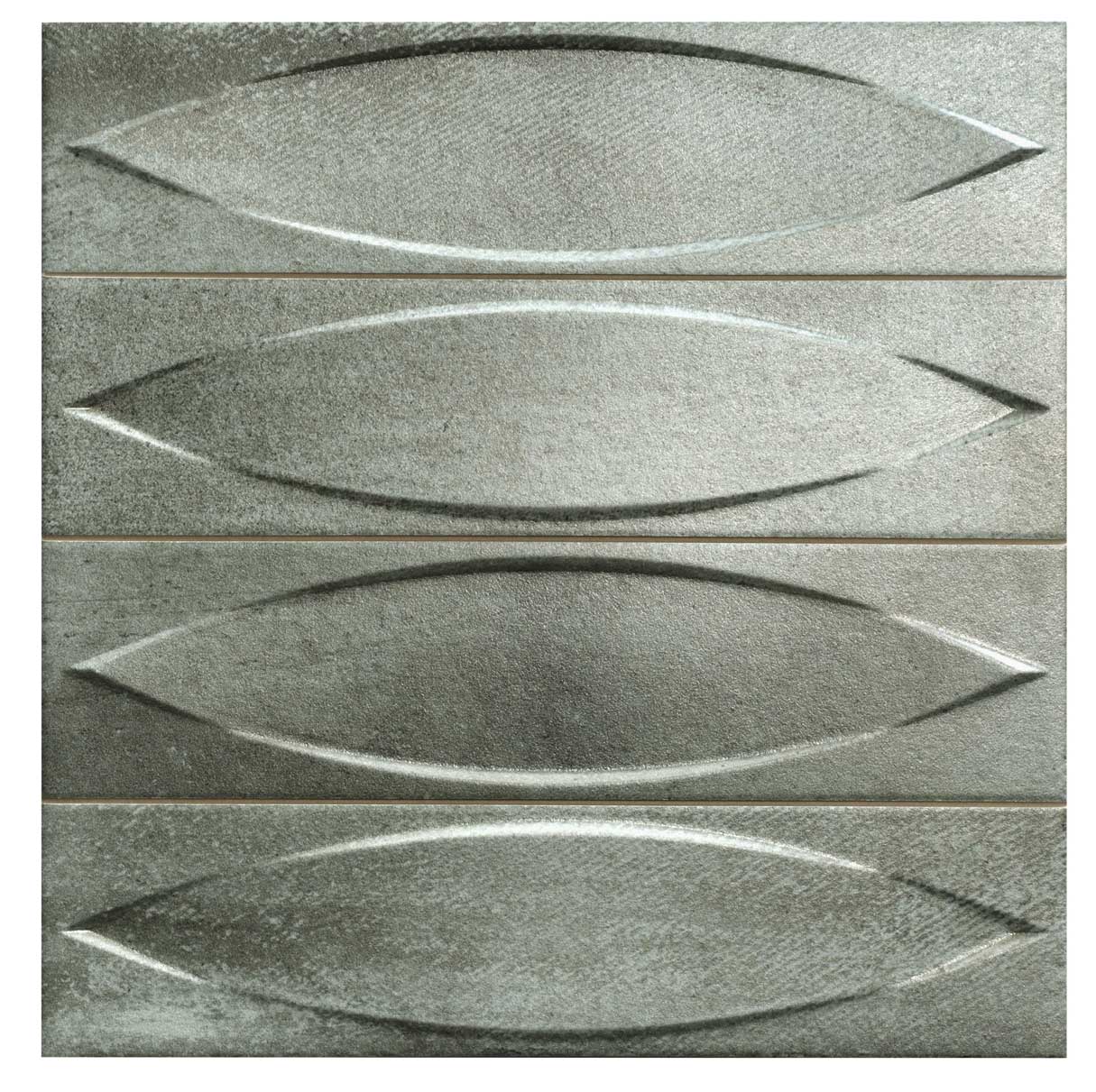 Carrelage à motif décoratif Lens Zinc 33x33 cm