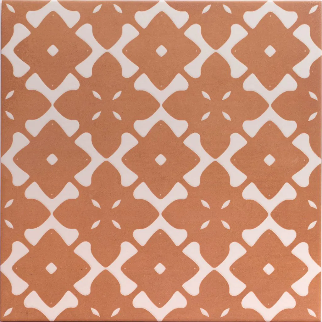 Carrelage imitation terre cuite - Bari deco terra 33x33 - 1 m²/colis