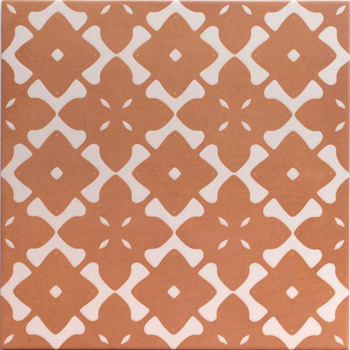 Carrelage imitation terre cuite - Bari deco terra 33x33 - 1 m²/colis