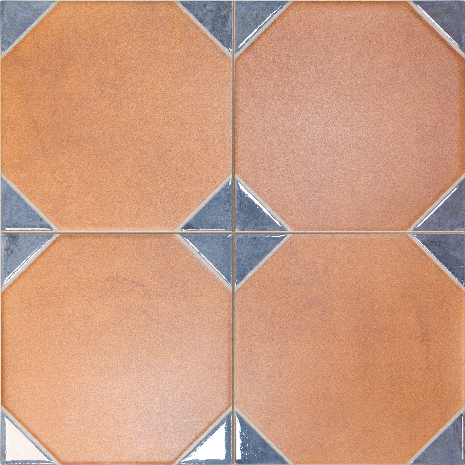Carrelage effet terre cuite Dover Cotto Blue 33x33 cm