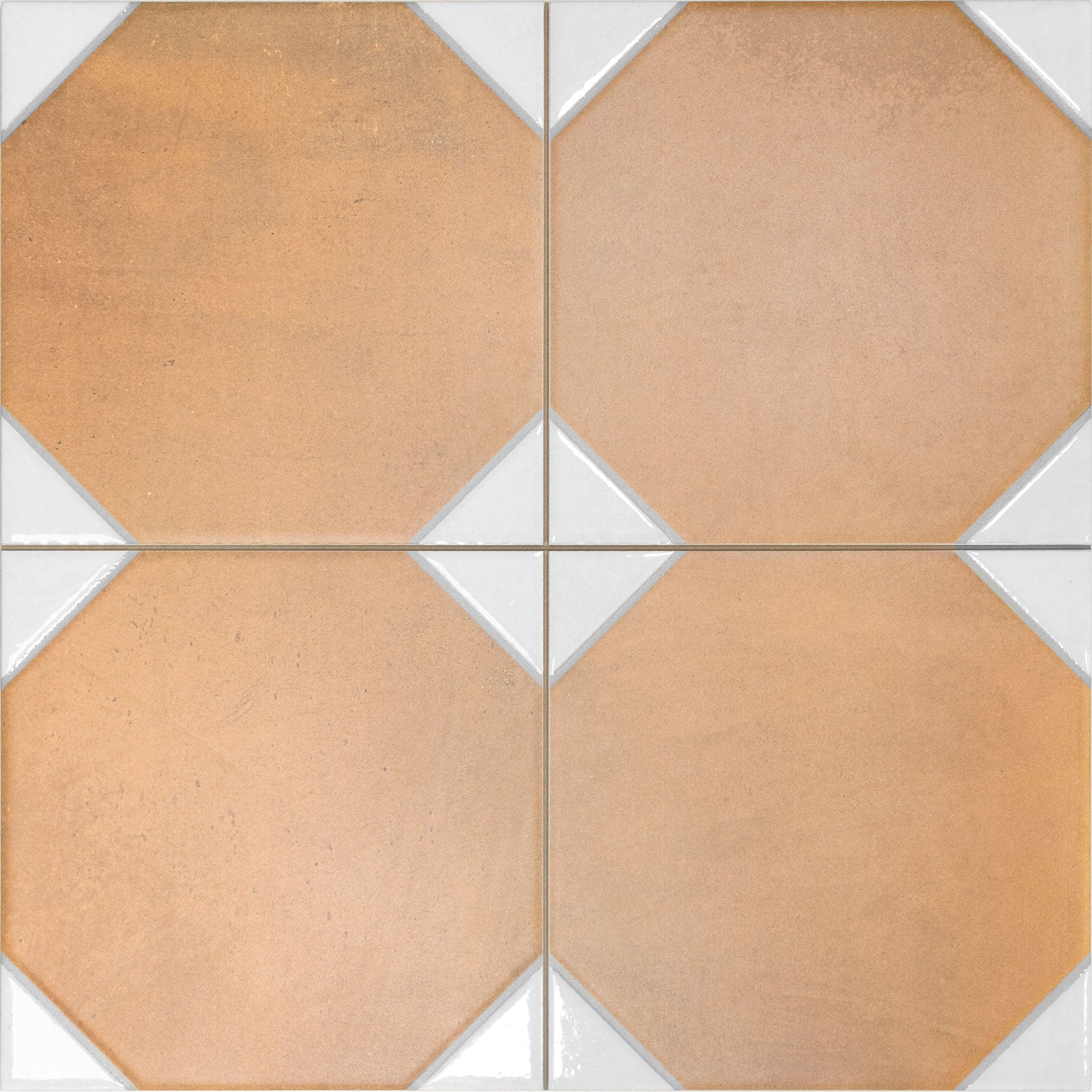 Carrelage effet terre cuite Dover Terra White 33x33 cm