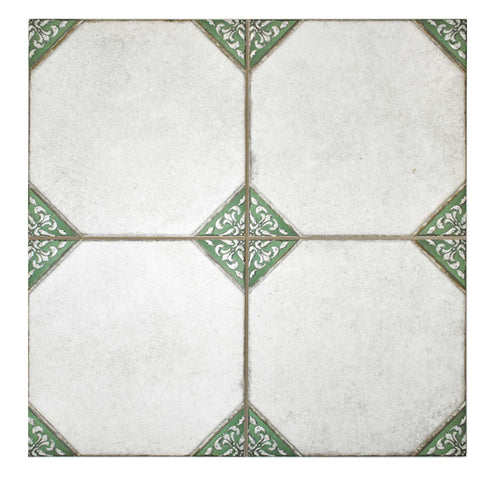 Carrelage à motif graphique Leeds Garden 33x33 cm