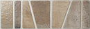 Carrelage à motif décoratif Icon Terra 15x45 cm