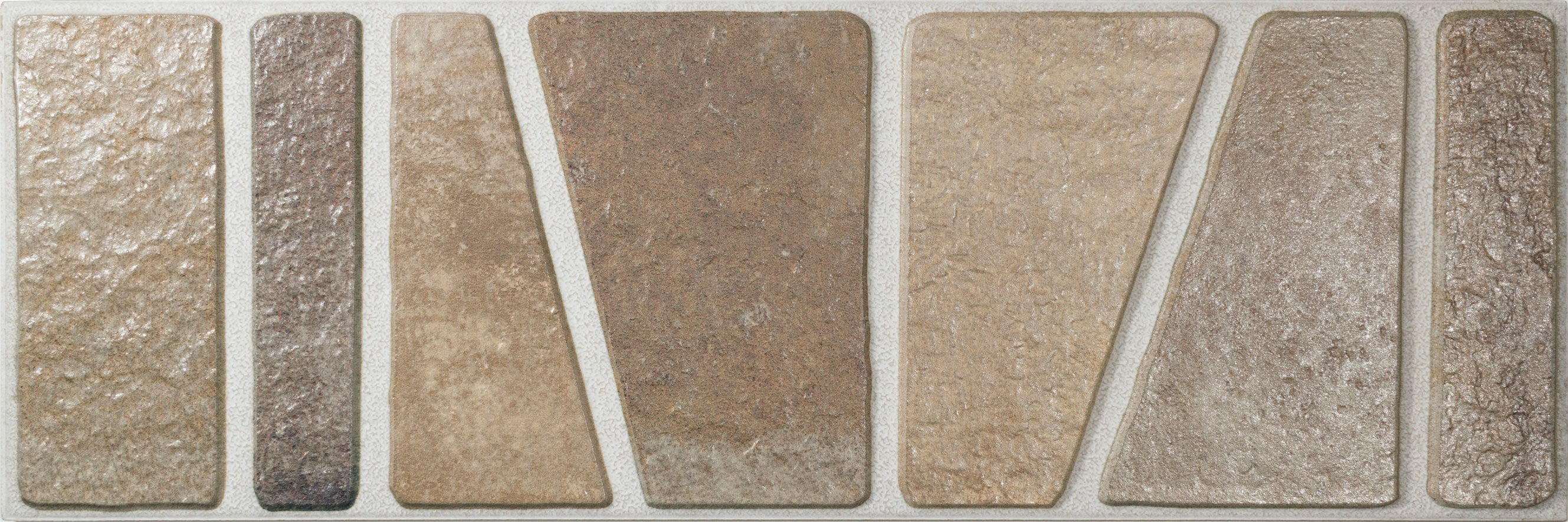 Carrelage à motif décoratif Icon Terra 15x45 cm