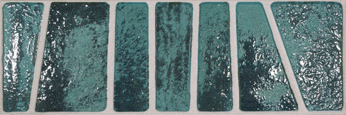 Carrelage à motif décoratif Icon Teal 15x45 cm