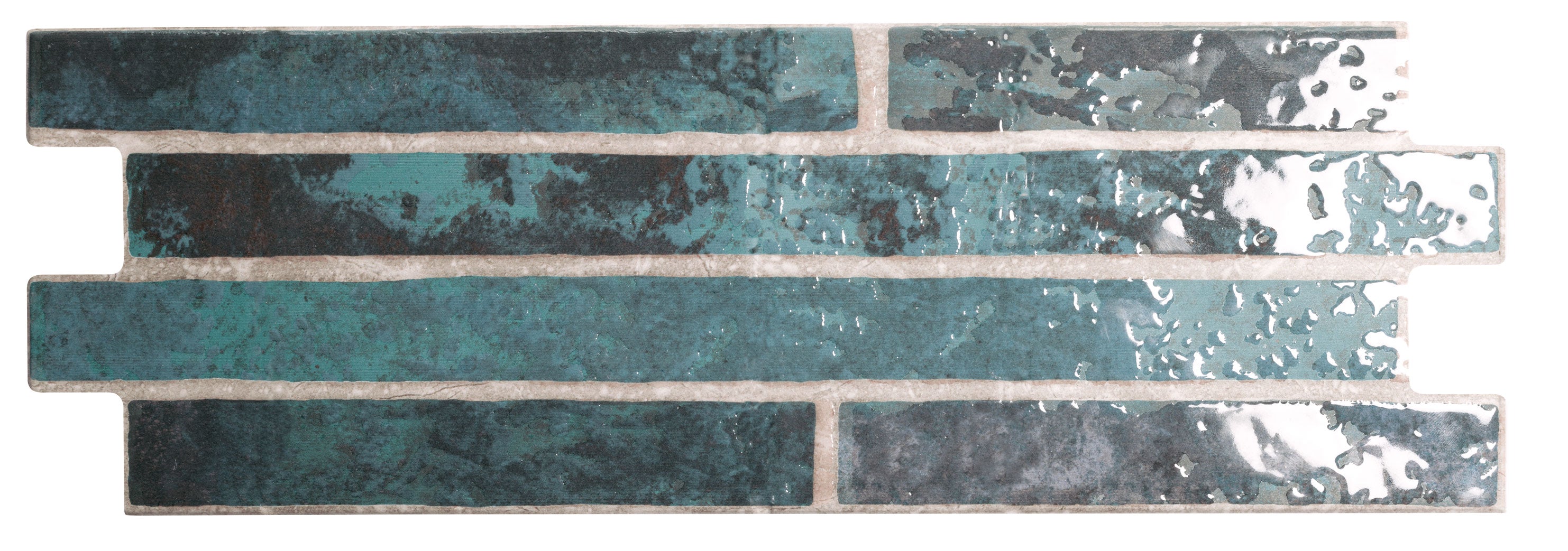 Carrelage effet brique Harlem Midnight 15x45 cm