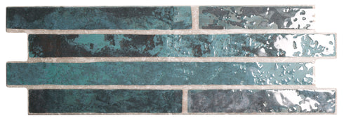 Carrelage effet brique Harlem Midnight 15x45 cm