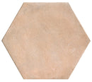 Carrelage hexagonal effet terre cuite Parma Cotto 56x48 cm