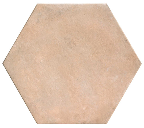 Carrelage hexagonal effet terre cuite Parma Cotto 56x48 cm