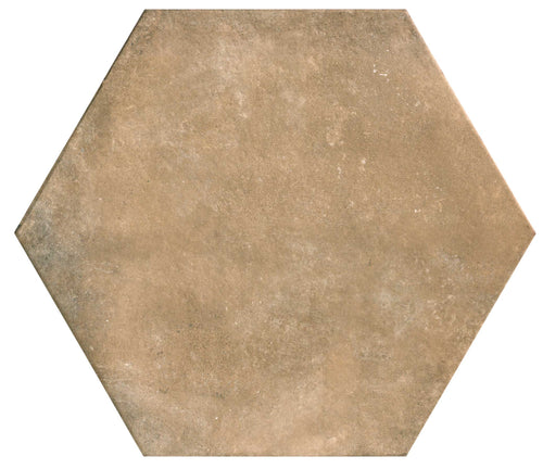 Carrelage hexagonal effet terre cuite Parma Terra 56x48 cm