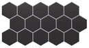 Carrelage hexagonal à motif décoratif Hex Black 26,5x51 cm