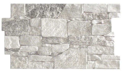 Parement pierre Stones Grey 31x56 cm