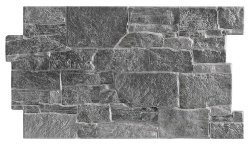 Carrelage effet parement - Stones charcoal 31x56 - 1.21 m²/colis