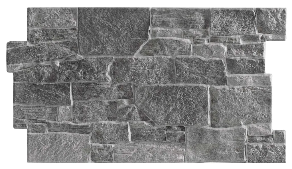 Parement pierre Stones Charcoal 31x56 cm