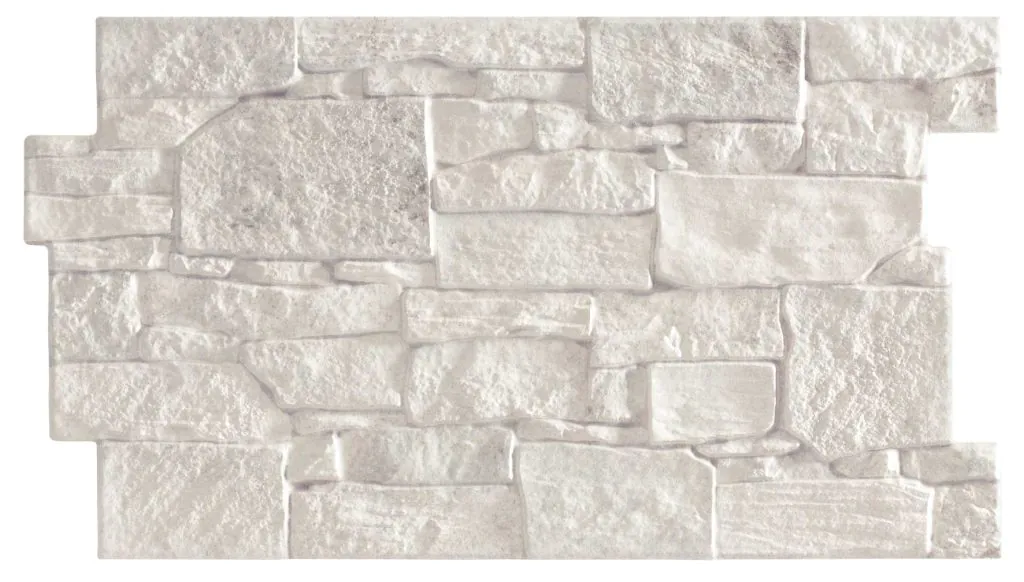 Parement pierre Stones White 31x56 cm