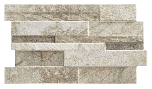 Carrelage effet pierre Pietra Beige 31x56 cm