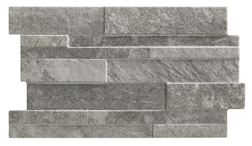 Carrelage effet pierre Pietra Grey 31x56 cm