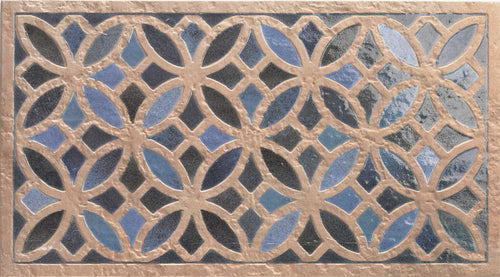 Carrelage à motif oriental Dakhla Deco Azure 31x56 cm