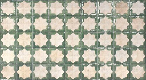 Carrelage mural décoratif Tetuan Arena Emerald 31x56 cm
