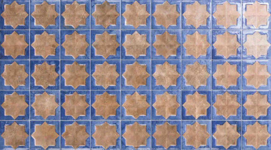 Carrelage mural décoratif Tetuan Terra Cobalt 31x56 cm