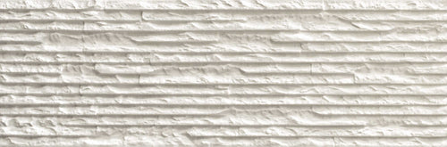 Carrelage mural relief pierre Iguazu Wall White 21x63 cm