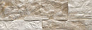 Carrelage mural relief effet pierre Marlstone Ivory 21x63 cm