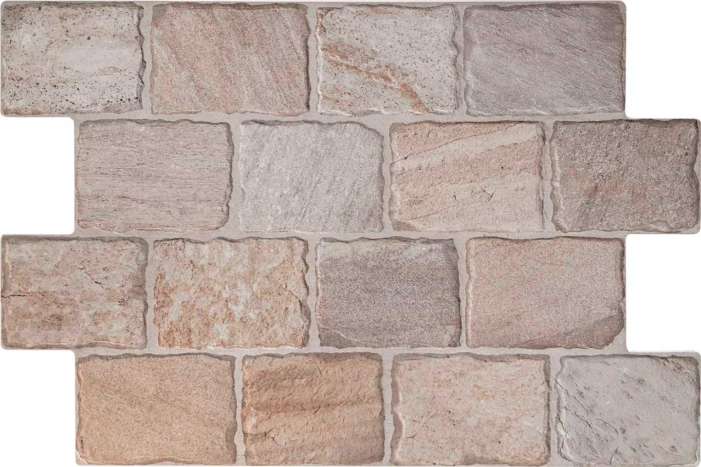 Carrelage effet pierre Filita Cobblestone 44x66 cm