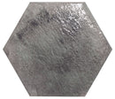 Carrelage hexagonal effet terre cuite Craft Charcoal 28,5x33 cm